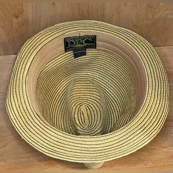 Dorfman Pacific Company Classic Fedora Pinch Front Paper Straw Hat Size Large - Picture 4 of 6